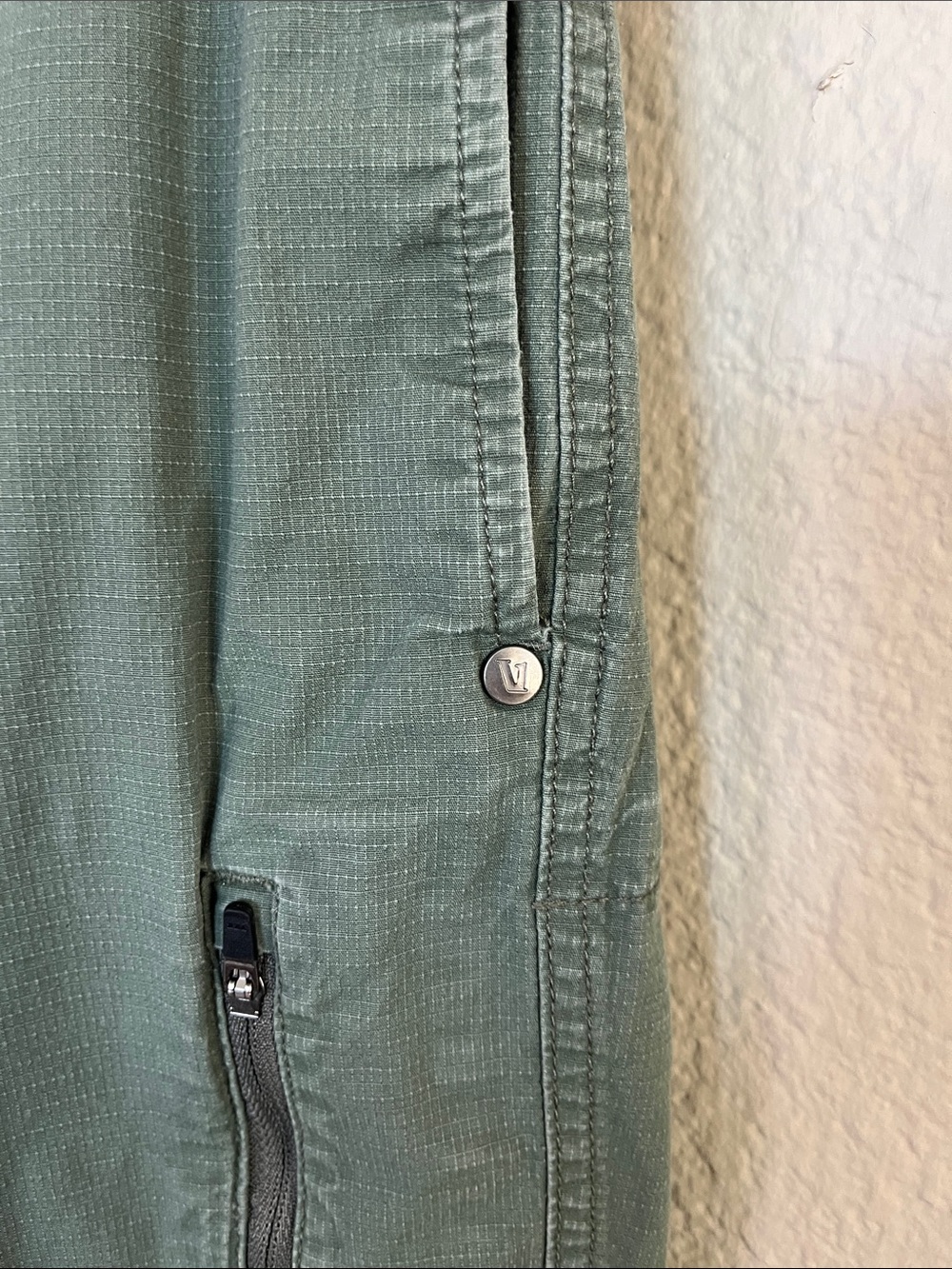 Vuori Ripstop Climber Pants Olive Green Army Cargo Hiking Women’s Medium - Picture 7 of 14